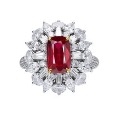 GEMCOOK JEWELLERY 2.15ct Pigeon Blood Ruby Ring