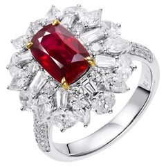 GEMCOOK JEWELLERY 2.15ct Pigeon Blood Ruby Ring