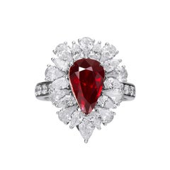 GEMCOOK JEWELLERY 3.05ct Pigeon Blood Ruby Two-wear Ring/Necklace
