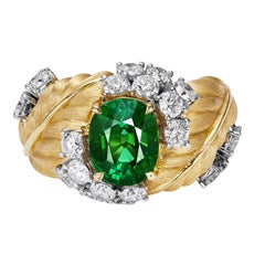 GEMCOOK JEWELLERY 3.08ct Tourmaline Color-separated Vintage Ring