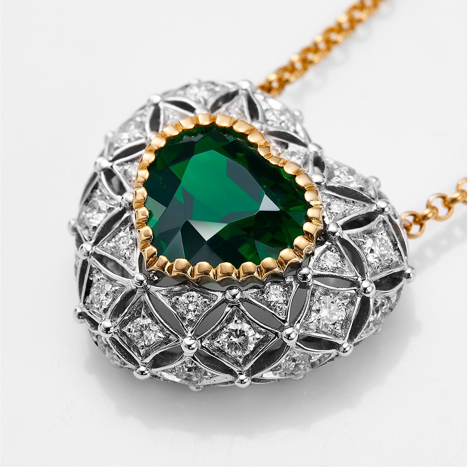 GEMCOOK JEWELLERY 3,17ct Khazani Grüner Tsavorit Doppelte Halskette
Die Freude an der doppelten Kette ist für Sie vorbereitet
Eine vielseitige Halskette, die sowohl im Winter als auch im Sommer verwendet werden kann
Freie Anpassung, ich liebe es
