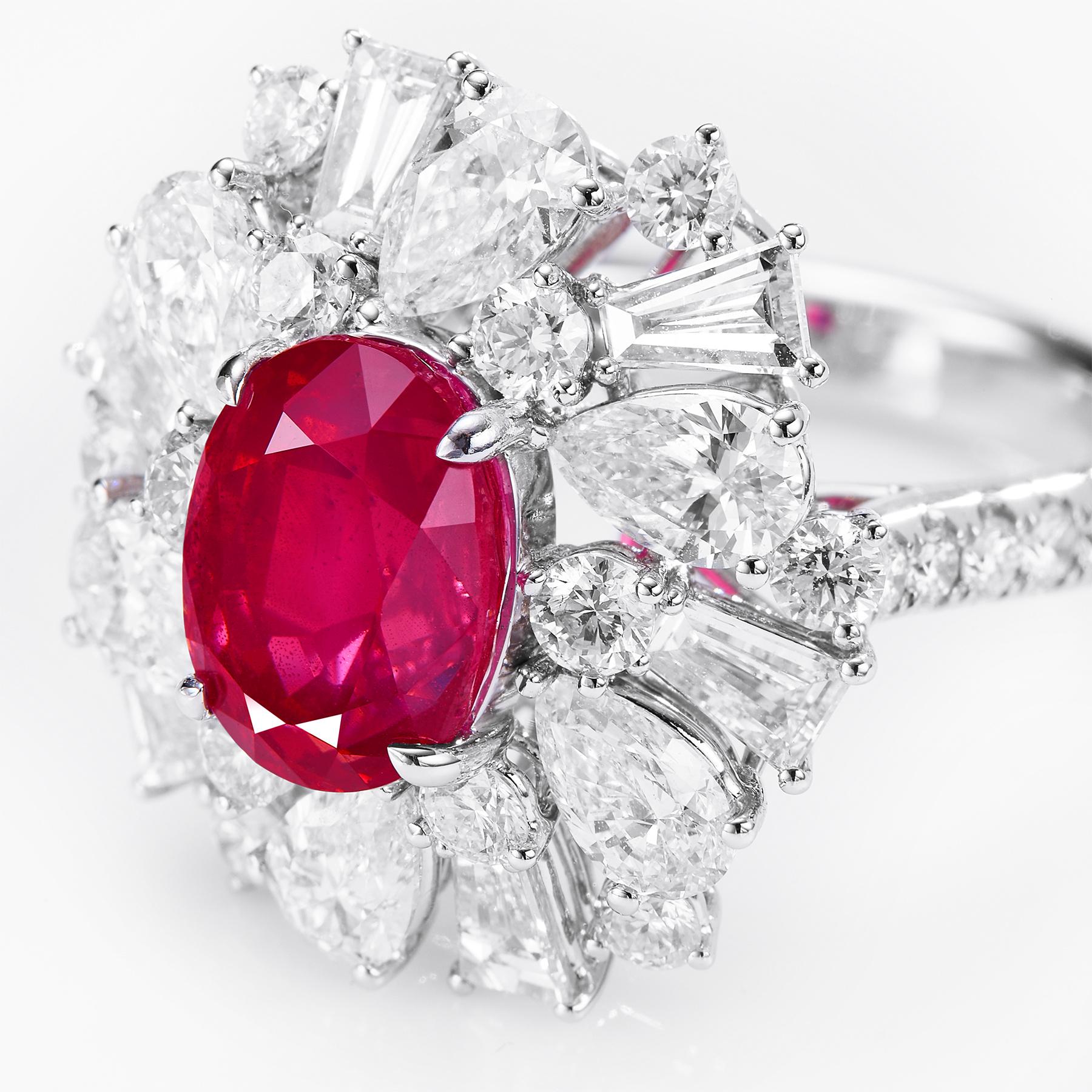 This exquisite ring by GEMCOOK JEWELLERY features a stunning 4.36ct Mahenge Spinel stone. With its vibrant color and exceptional clarity, this ring is truly one of a kind. Adorn yourself with the luxury and beauty of this unique piece.

4.36ct