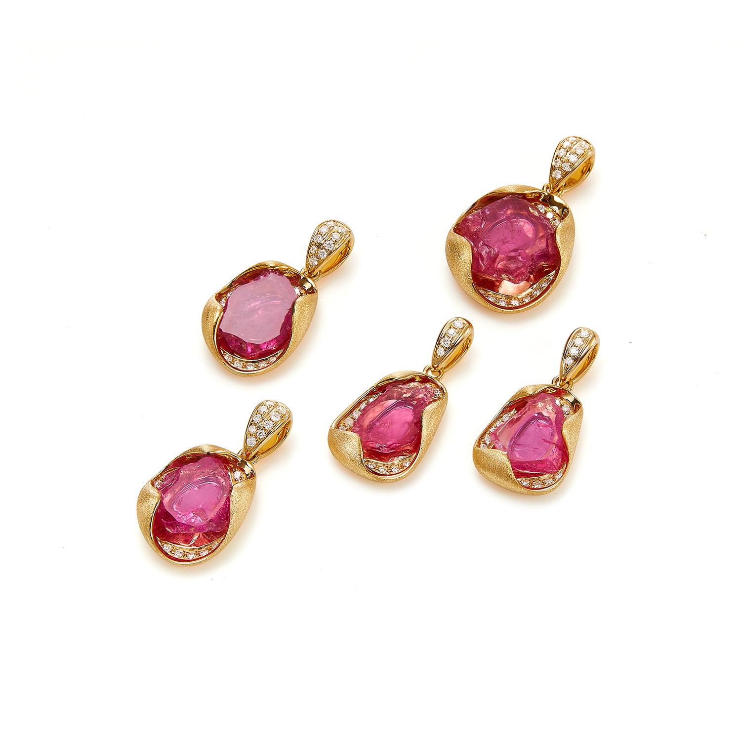 Retro GEMCOOK JEWELLERY Raw Mahenge Stone Pendant Necklace M