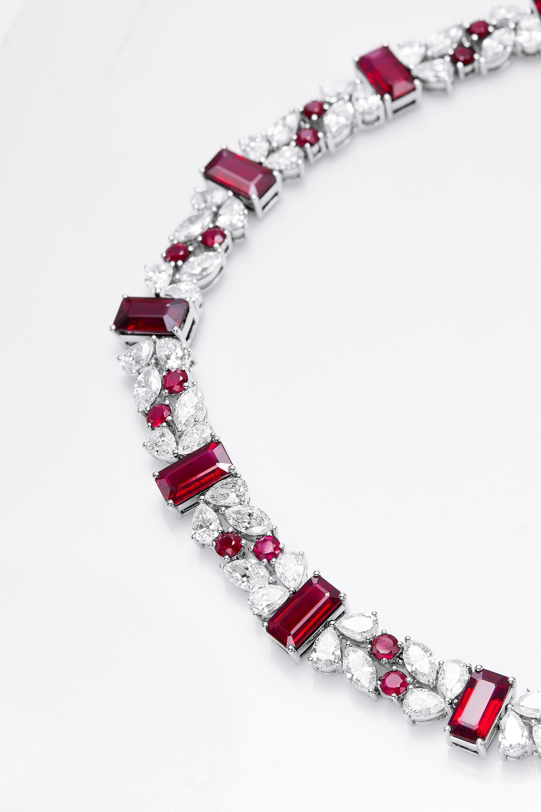 GEMCOOK JEWELLERY Untreated Pigeon Blood Ruby Luxury Bracelet

Explore the ultimate luxury of our GEMCOOK JEWELLERY Untreated Pigeon Blood Ruby Bracelet. This stunning piece features rare, untreated pigeon blood rubies, known for their intense red