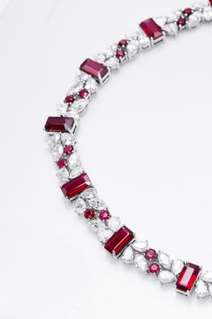 GEMCOOK JEWELLERY Unheated Pigeon Blood Ruby Luxury Bracelet