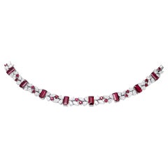 GEMCOOK JEWELLERY Unheated Pigeon Blood Ruby Luxury Bracelet