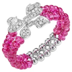 GEMCOOK JEWELRY Bow Beaded Spinel Ring