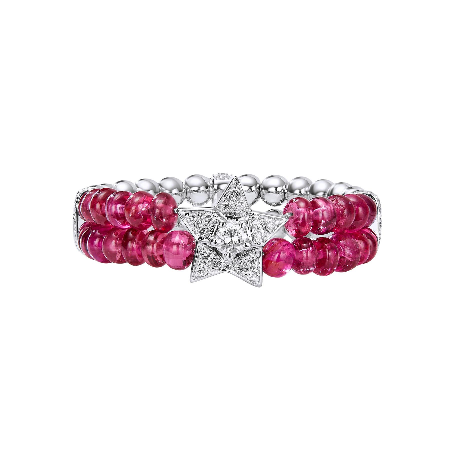 GEMCOOK JEWELRY Star Beaded Spinel Ring In New Condition For Sale In Bangkok, TH