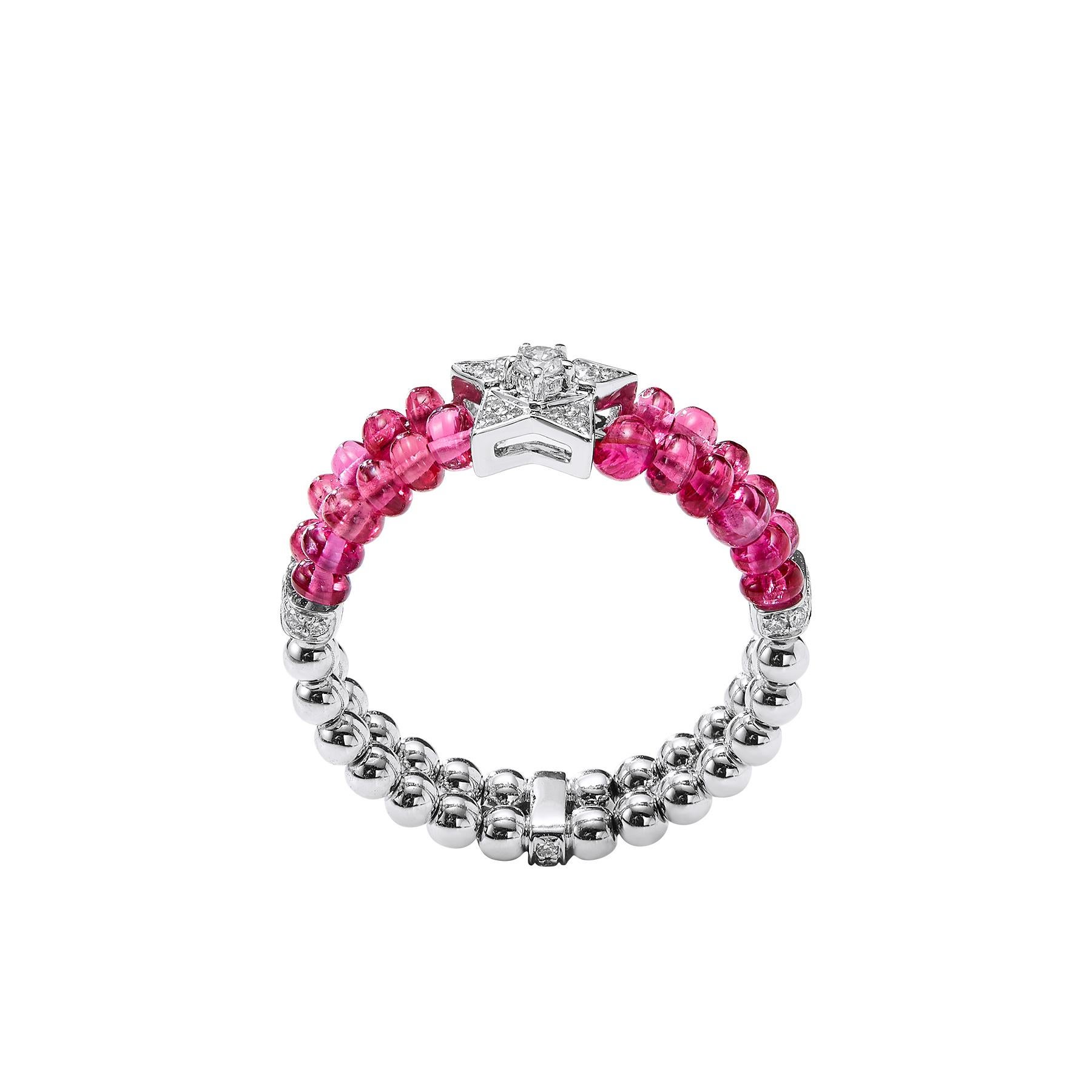 GEMCOOK JEWELRY Star Beaded Spinel Ring For Sale 1