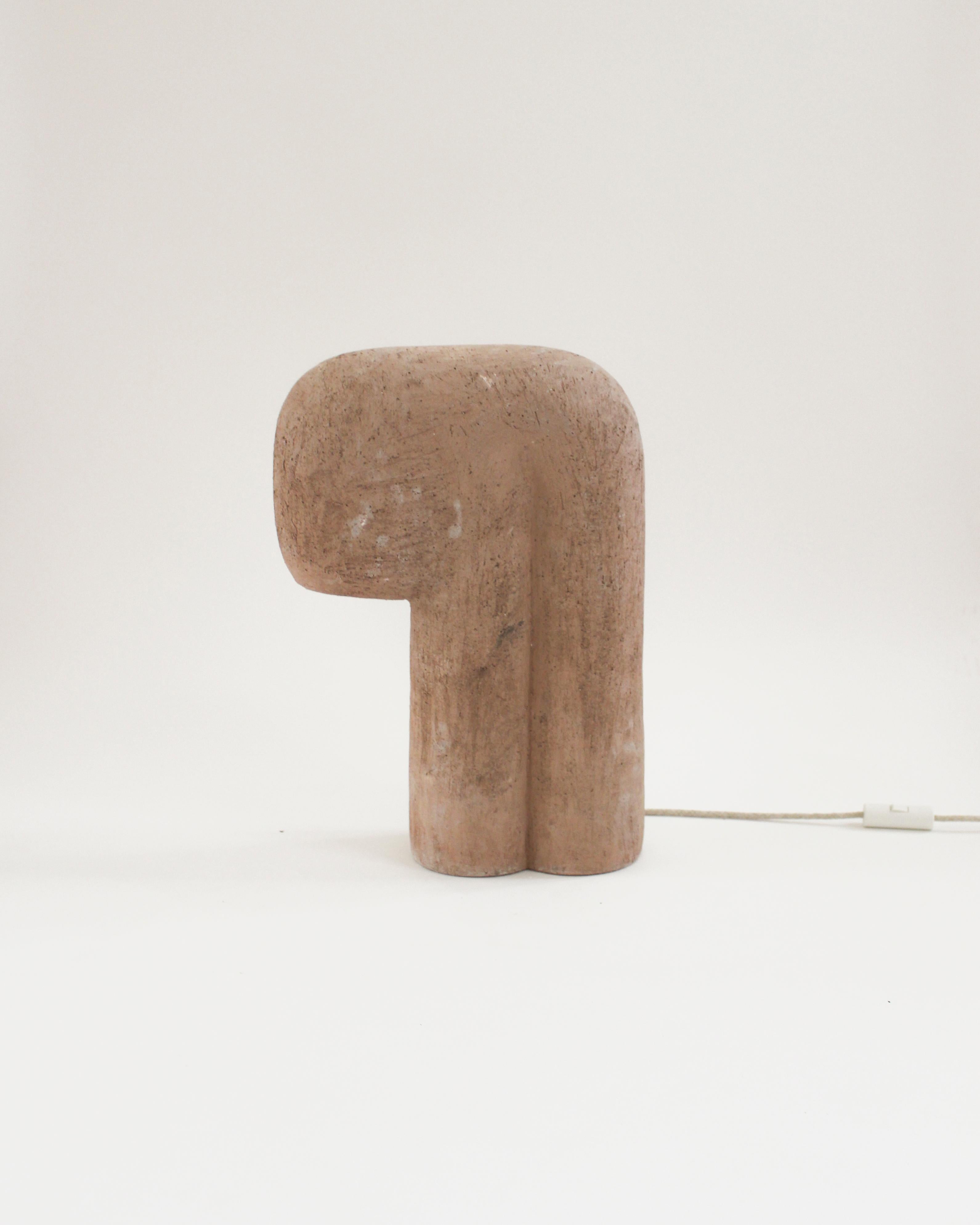 Gemelle #1 Recycled Clay Lamp by Elisa Uberti
Unique Piece
Dimensions: D 15 x W 34 x H 51 cm.
Materials: Clay.

This product is handmade; dimensions may vary. Please contact us.

After fifteen years in fashion, Elisa Uberti decides to take the time