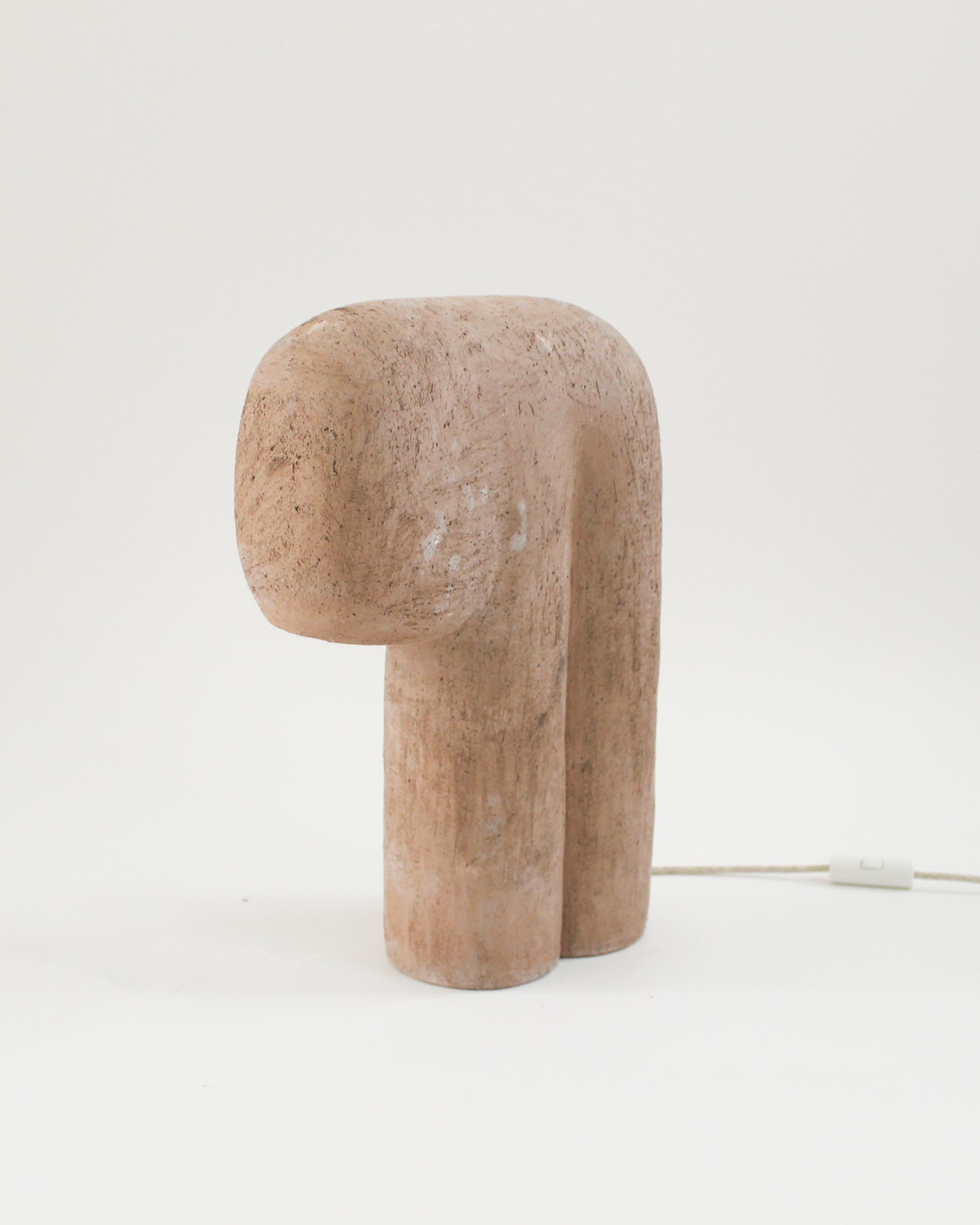 Other Gemelle #1 Recycled Clay Lamp by Elisa Uberti For Sale