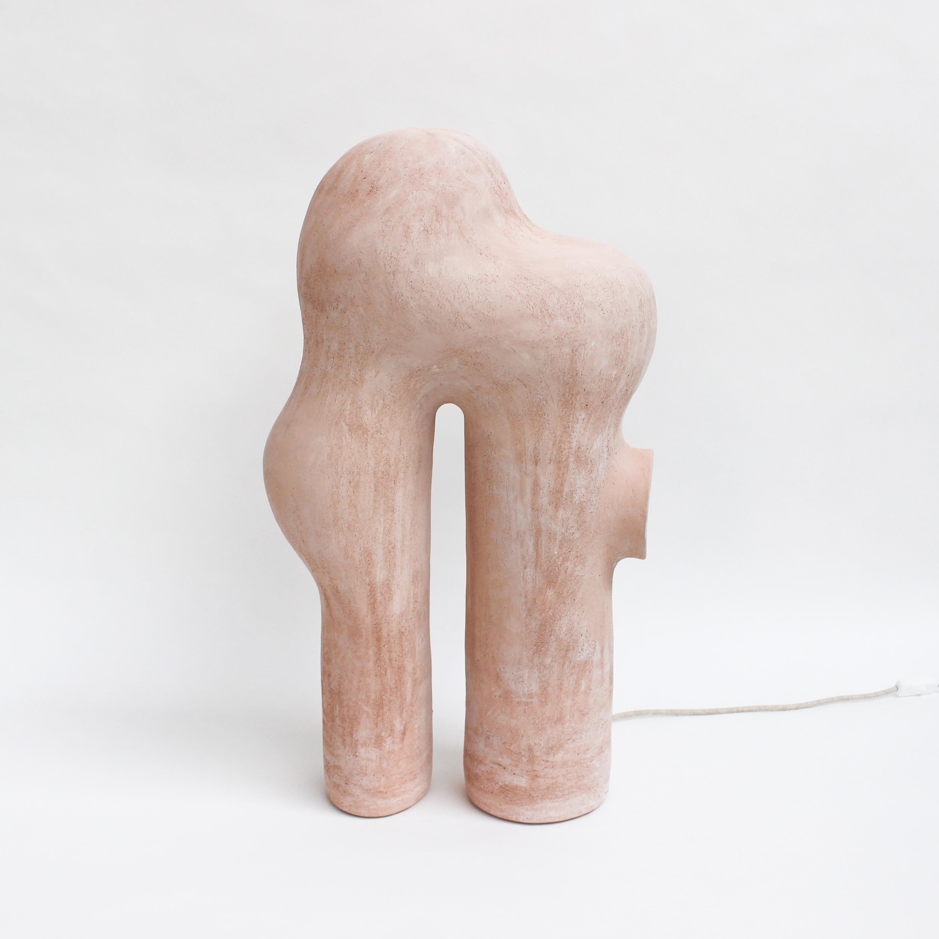 Gemelle #1 Recycled Clay Lamp by Elisa Uberti In New Condition For Sale In Geneve, CH