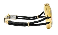 Gemex Art Deco 1.00 Carat Diamond 18 Karat Gold Antique Watch Bracelet