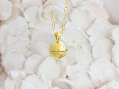 Ruby and 18 Karat Gold Locket Pendant and Necklace