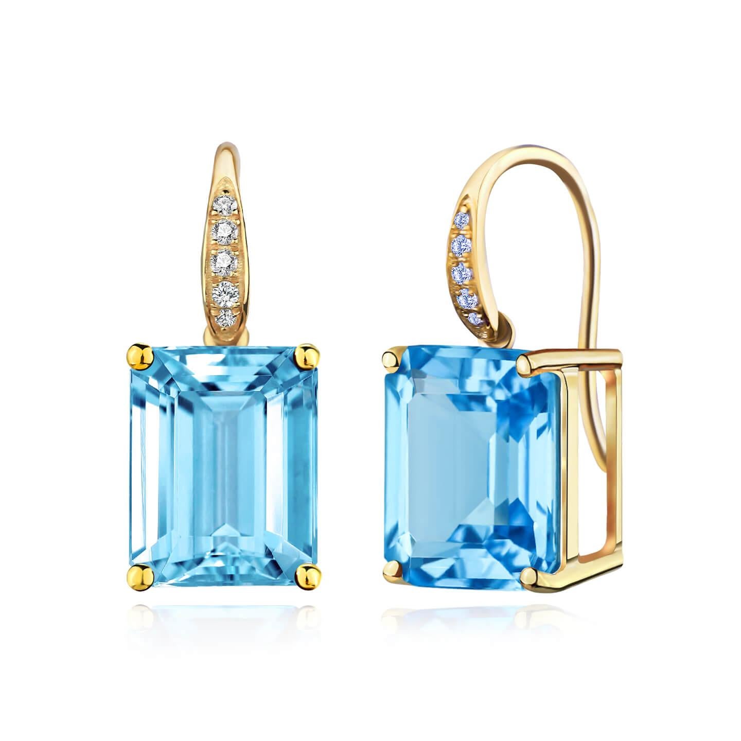 GemFusion 13.65ctw Topaz Peridot Citrine Diamond Pearl Convertible Drop Earrings in vendita 7