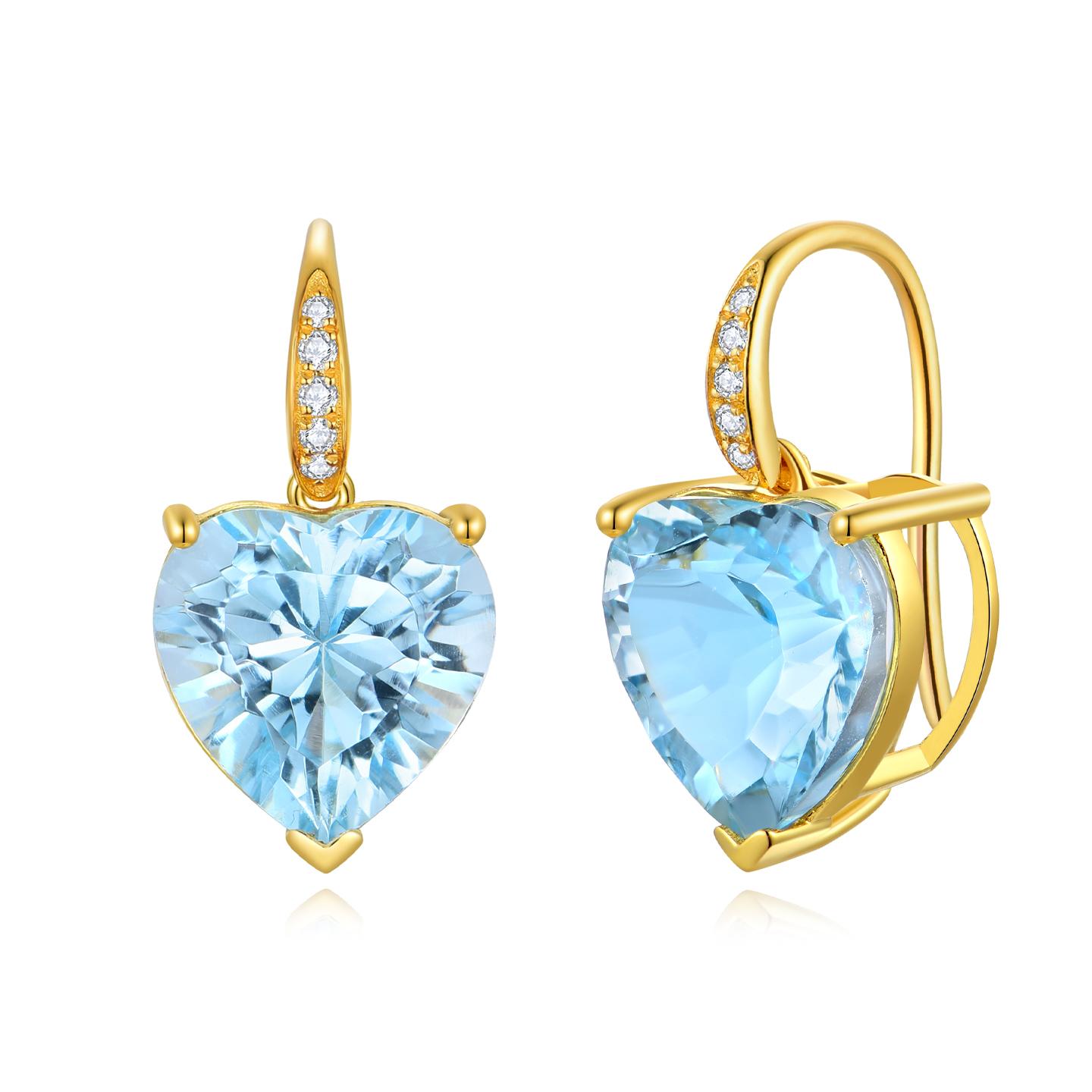 GemFusion Topazio Ametista Peridoto Citrino Diamante Orecchini pendenti convertibili in vendita 3