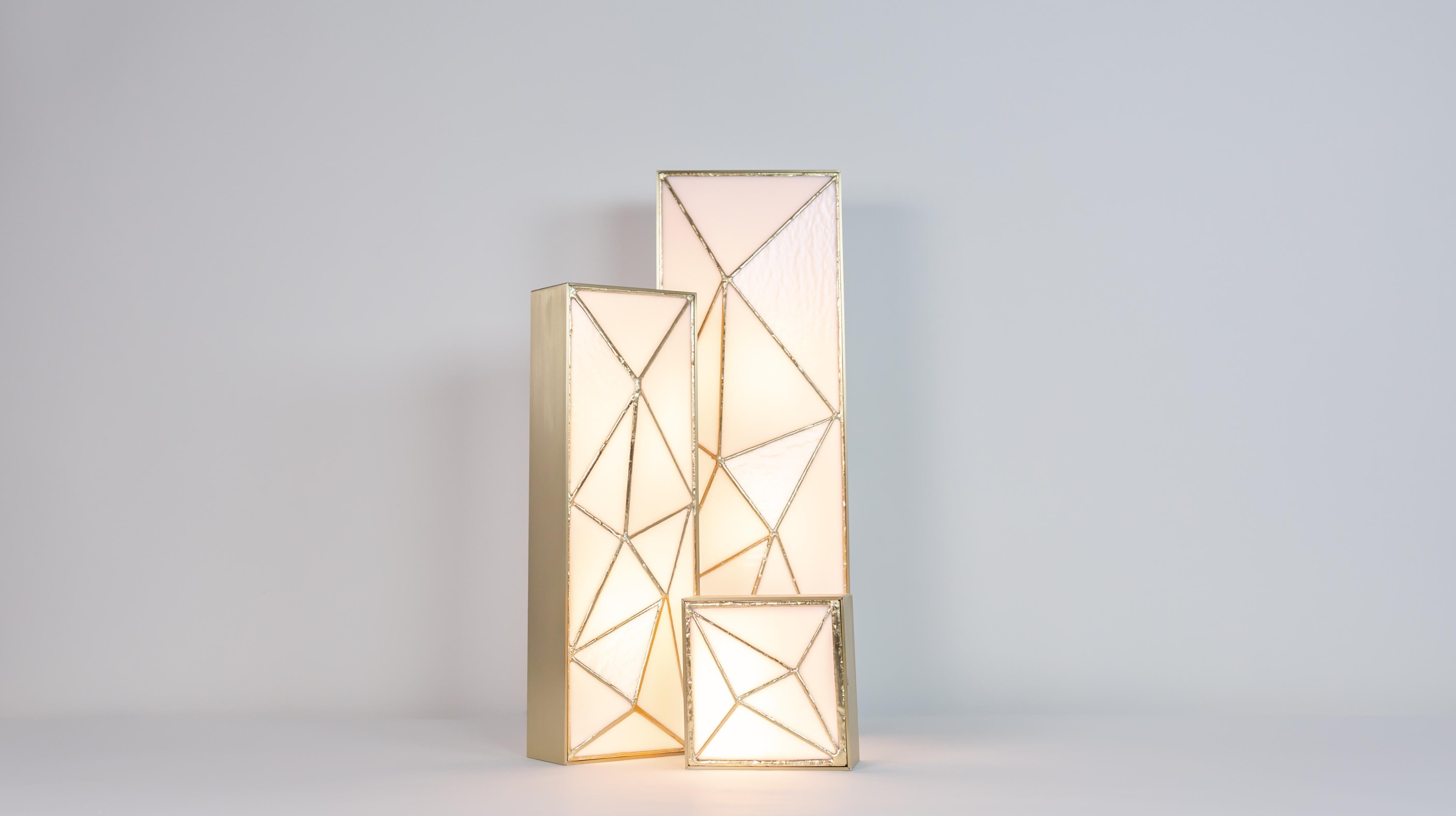 Gem_Gold V.3, Contemporary Wall Sconce in Glass and Brass by Kalin Asenov For Sale 6