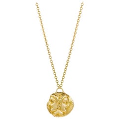 Gemini 18 Karat Gold Pendant Necklace