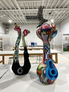 "Géminis Bi", Escultura de cerámica, Gres / Técnica mixta