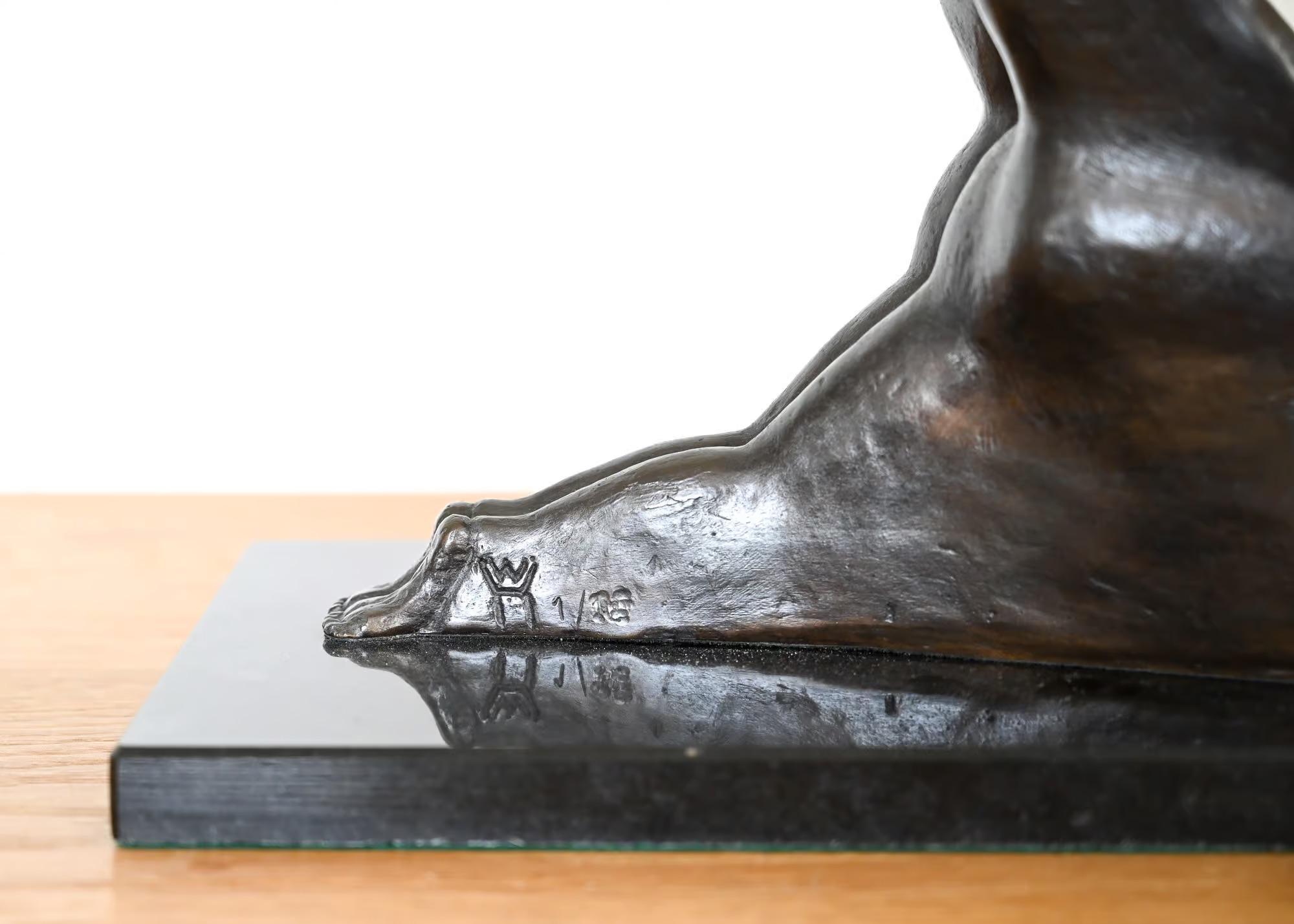 English Gemini – bronze by William Harling For Sale