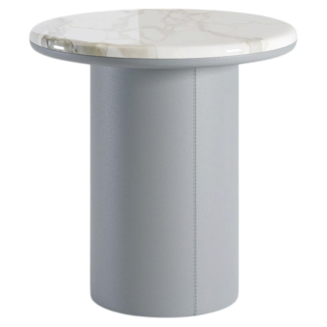 Mesitas circulares Gemini, diseño contemporáneo, Made in Italy