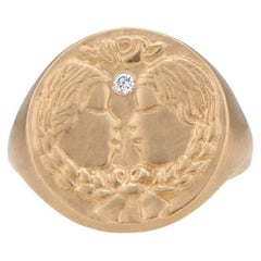 Gemini Ring with Diamond
