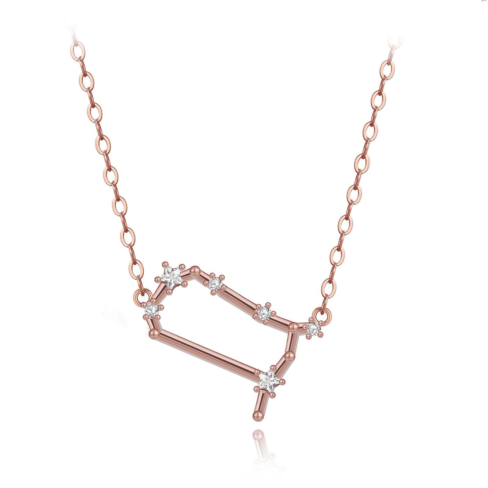 You are unique and your zodiac tells part of your story.  How your zodiac is displayed in the beautiful nighttime sky is what we want you to carry with you always. This gemini star constellation necklace shares a part of your personality with us all