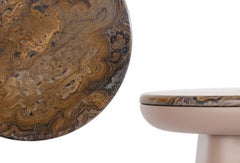 Gemini Stromatolite - une petite table en édition limitée avec plateau en Stromatolite