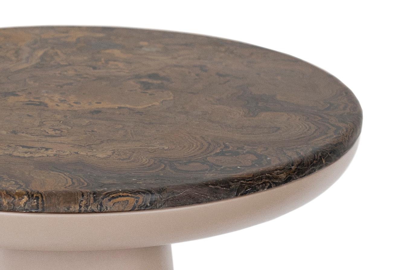 Modern Gemini Stromatolite - a Limited Edition Small Table with Stromatolite Top For Sale