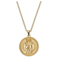 Gemini Zodiac Pendant Necklace 18kt Fairmined Ecological Gold