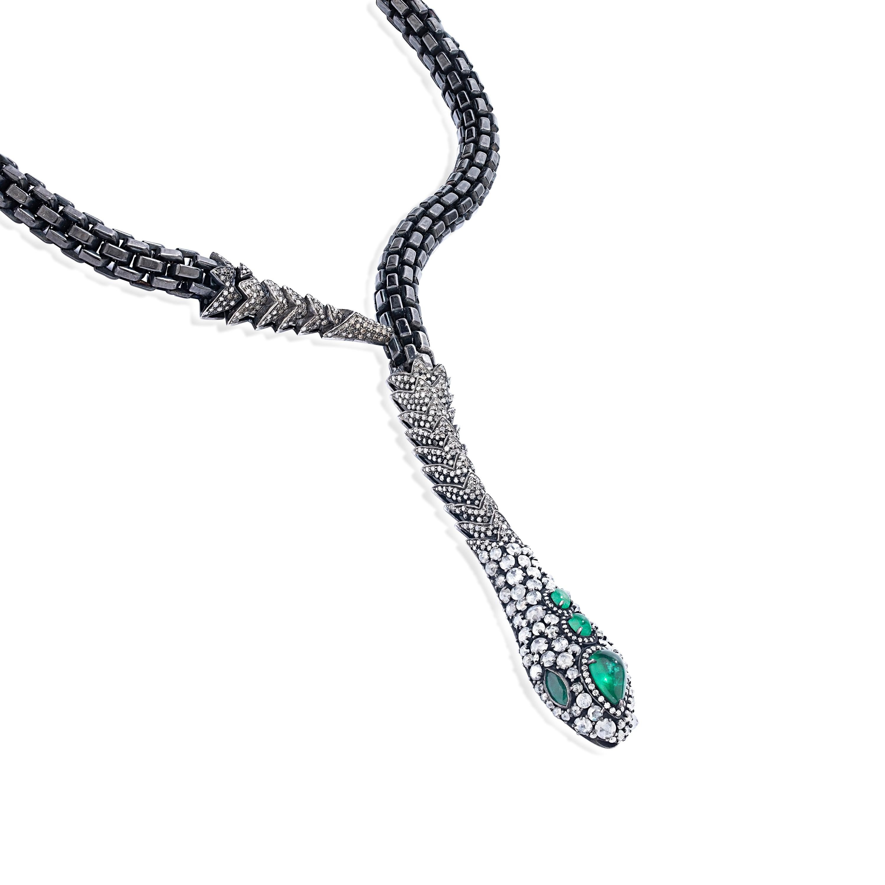 lariat emerald necklace