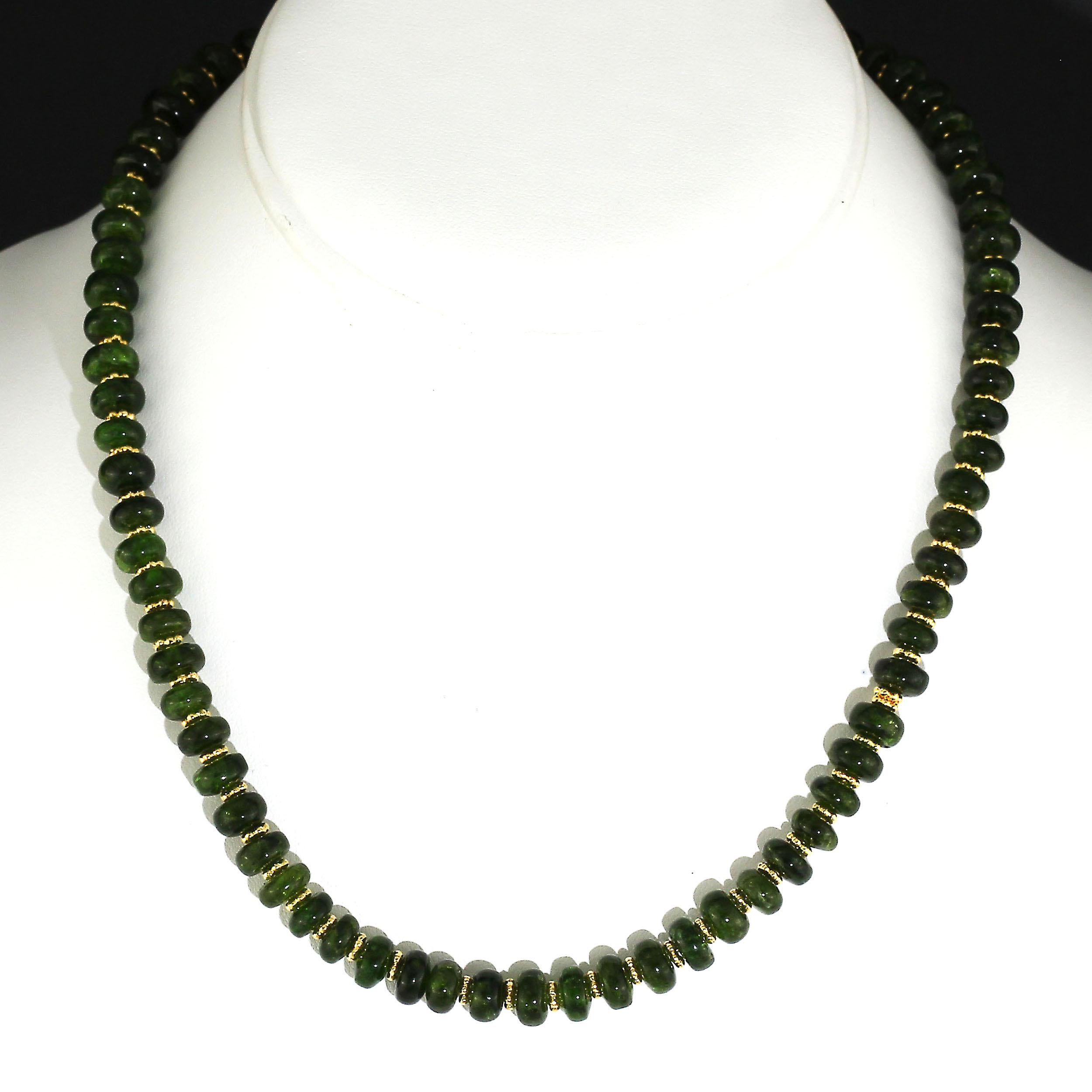natural chrome diopside beads