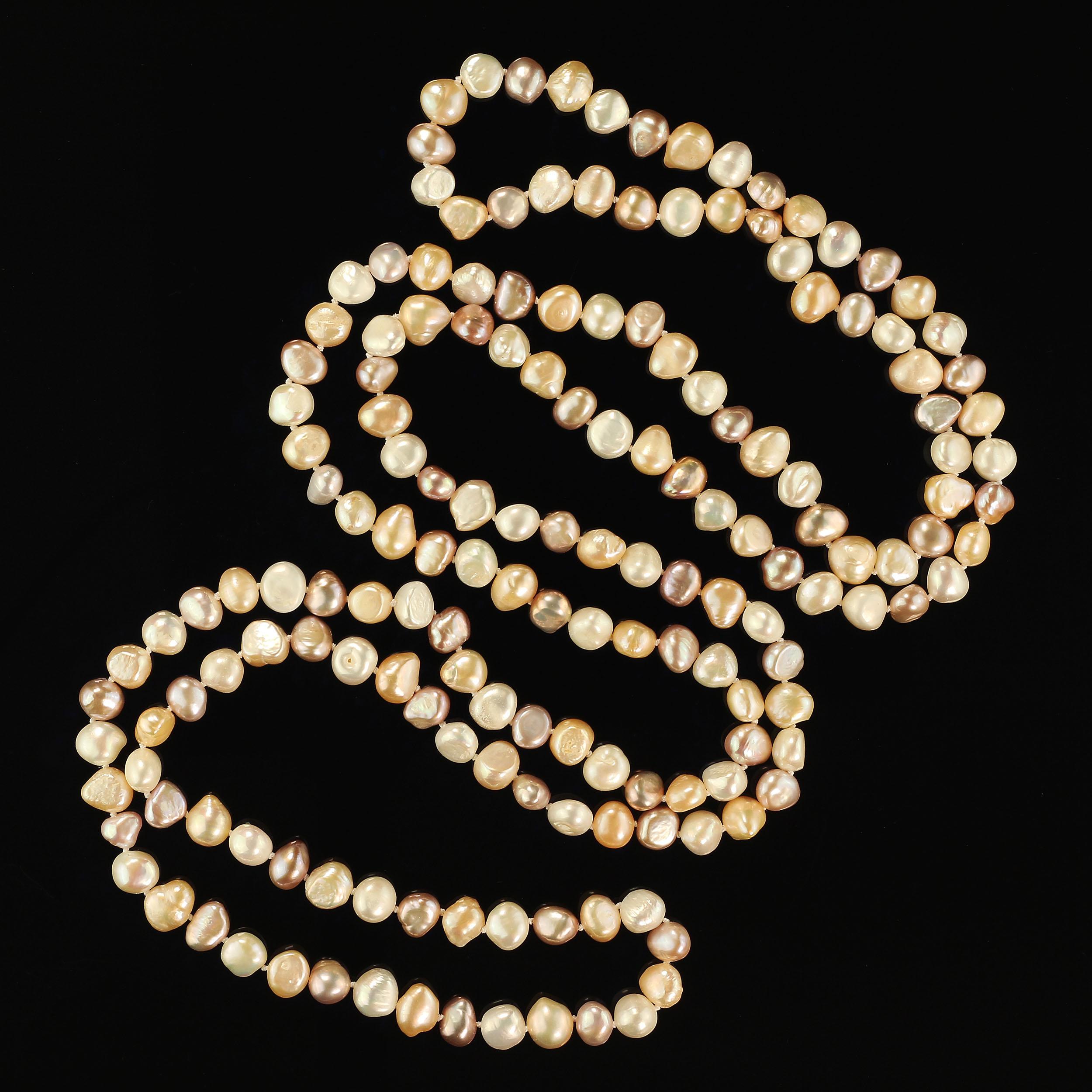 Bead AJD 60 Continuous Inches of Gorgeous Pearls June birthstone  Great Gift!!