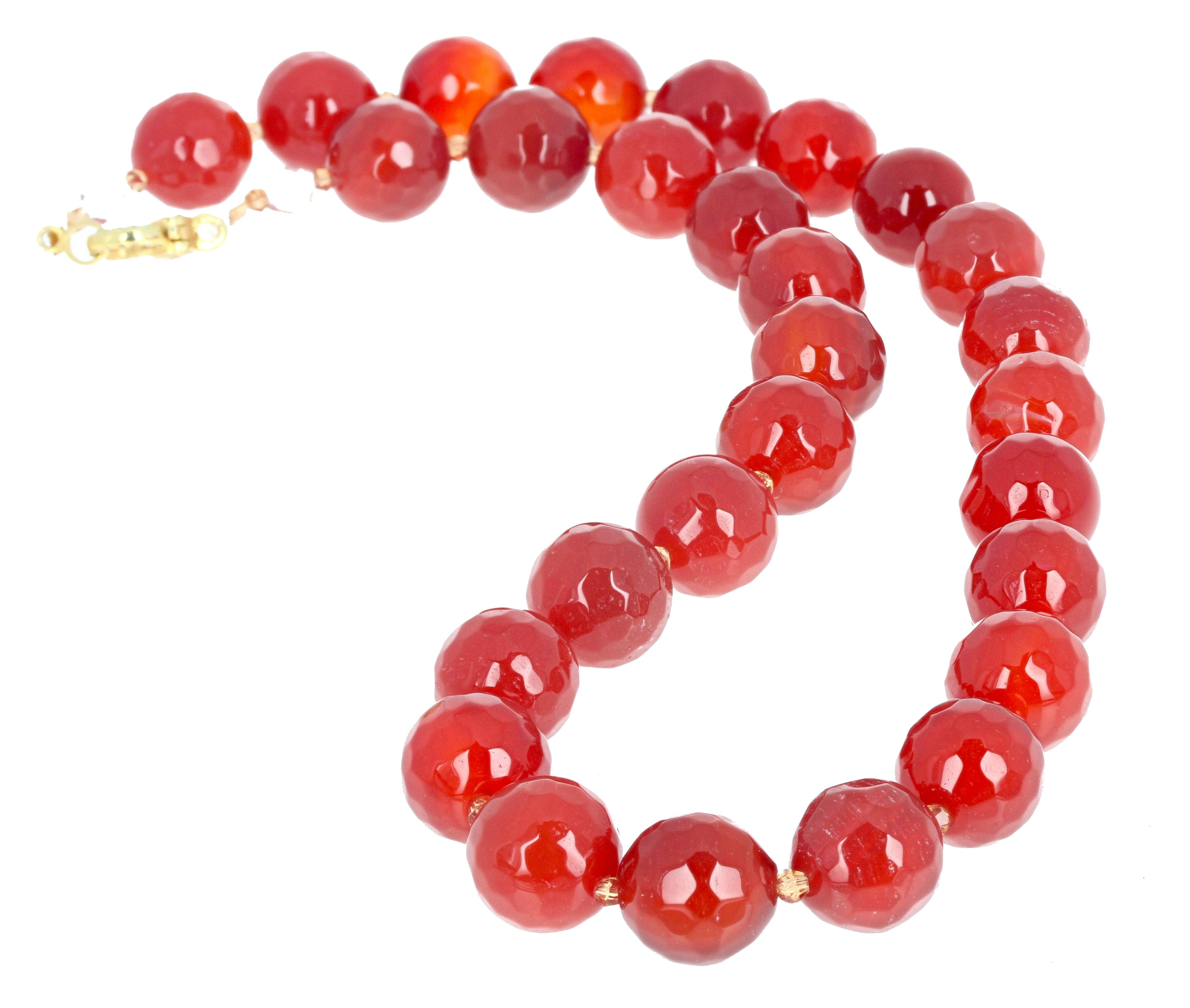 JaipurJewels 492 Ct Earth Mined Natural Carnelian Gemstone Beaded Necklace 20" 4E668