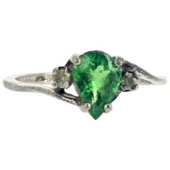 Gemjunky Romatic Elegant 1.2 Carat Columbian Emerald & Diamond Ring