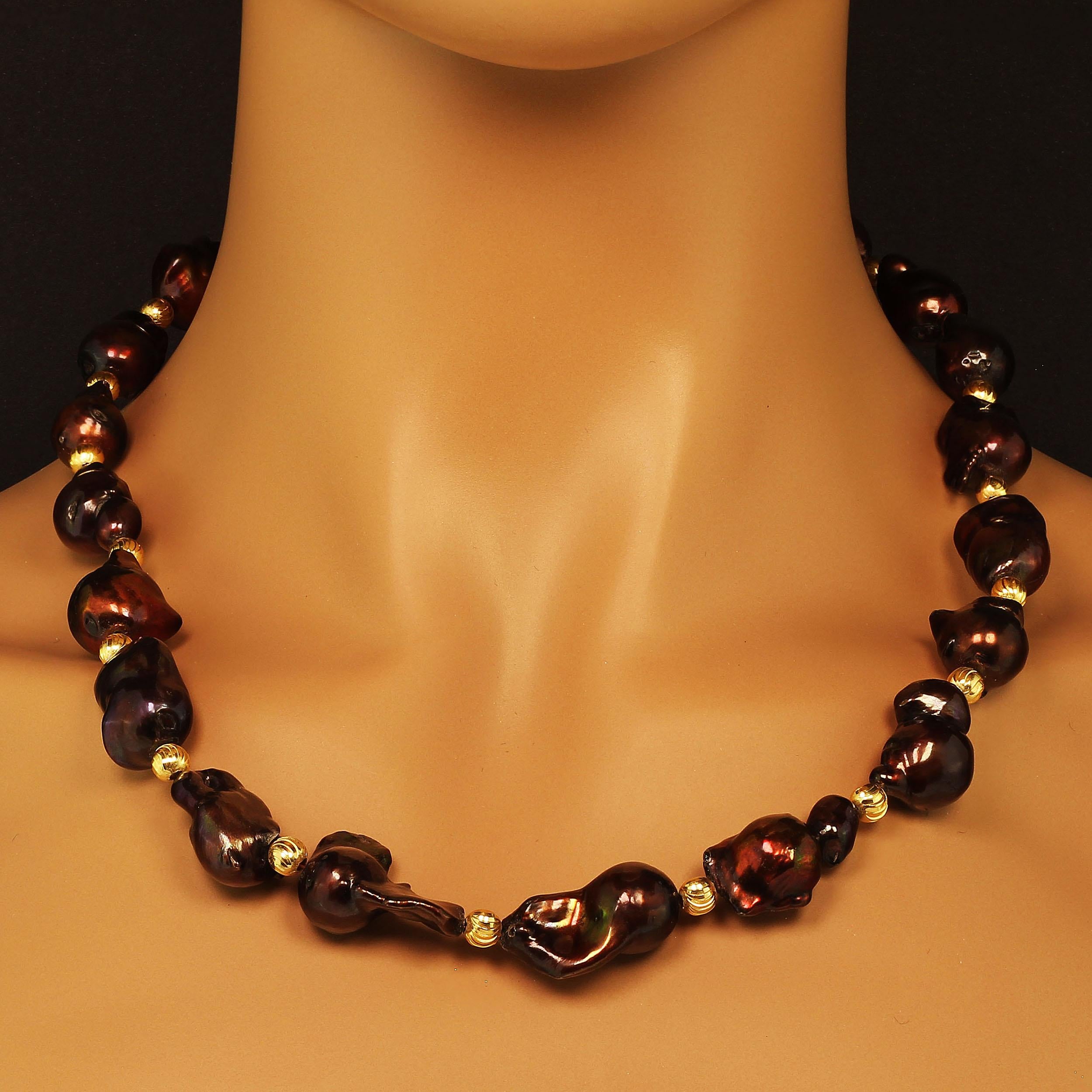 iridescent pearl necklace