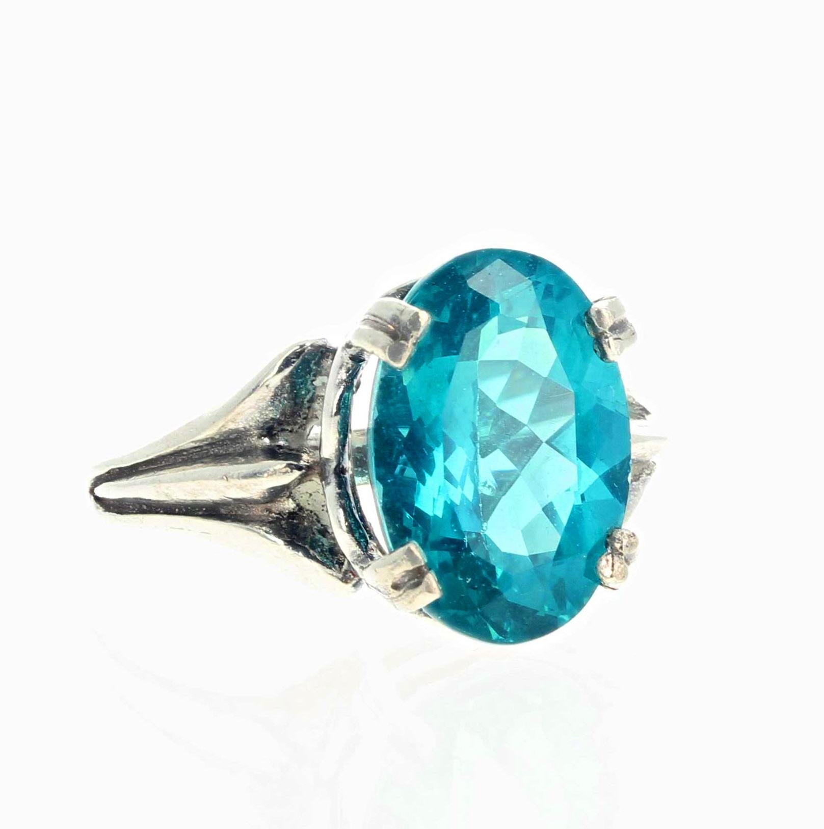 blue apatite ring