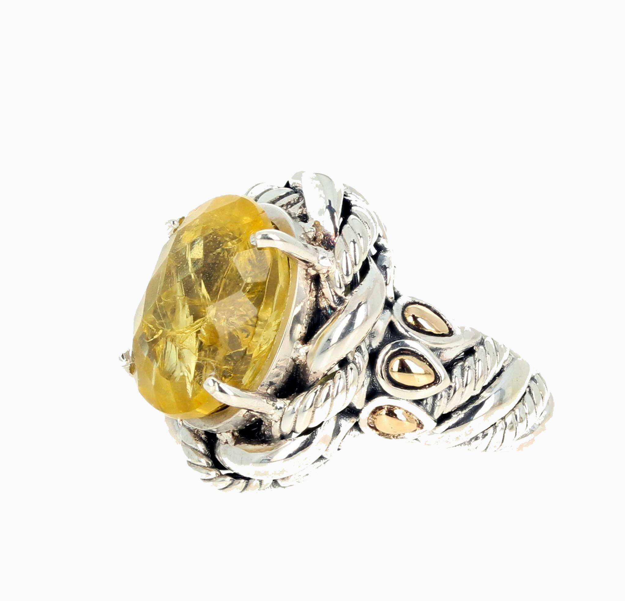 yellow beryl ring