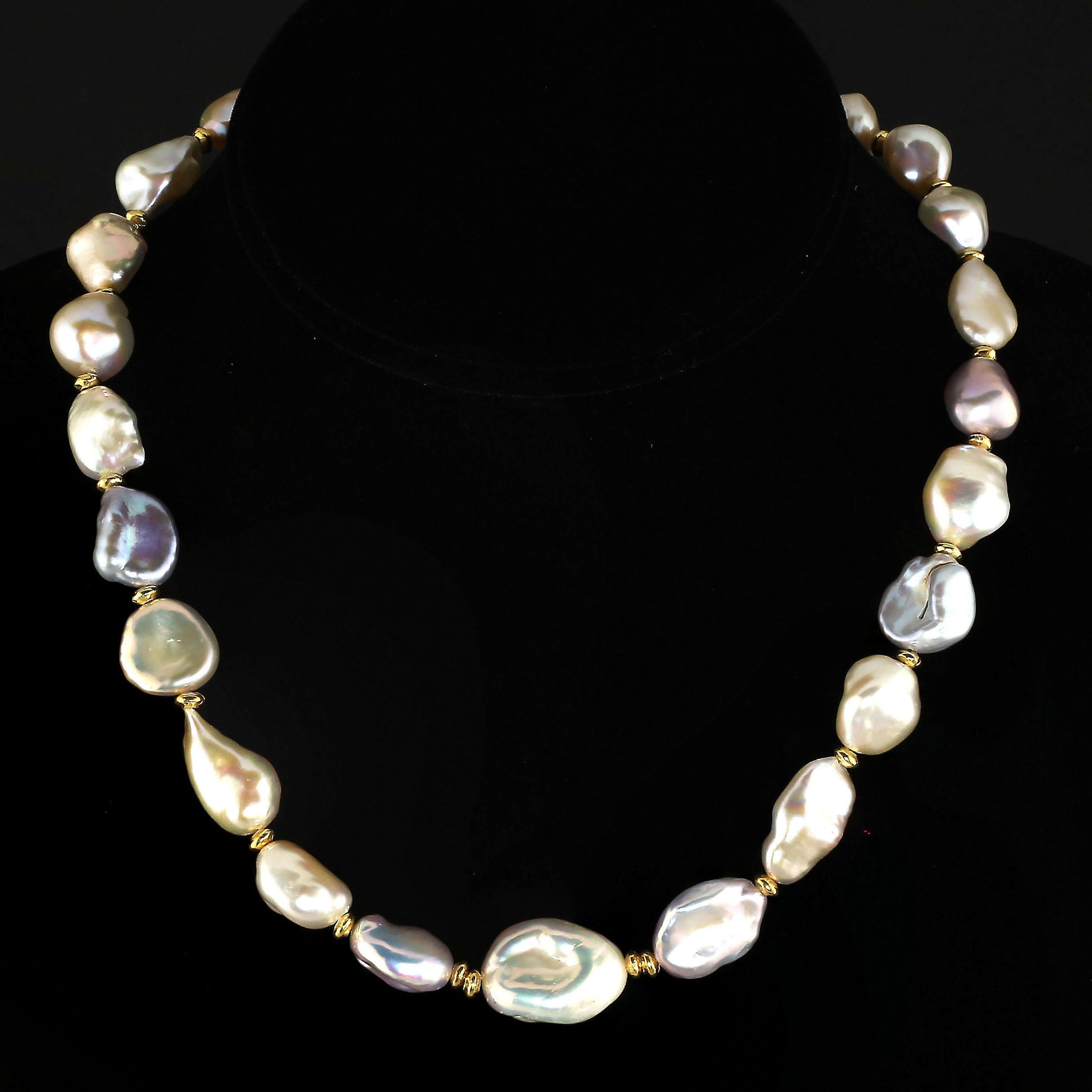 The Pearl is the Queen of Gems and the gem of Queens

Wear your Pearls, when you left your tiara in the safe!

One of a kind, Chinese Freshwater Pearl choker necklace from a second harvest of the mollusk. These gorgeous Pearls glow, they shimmer,