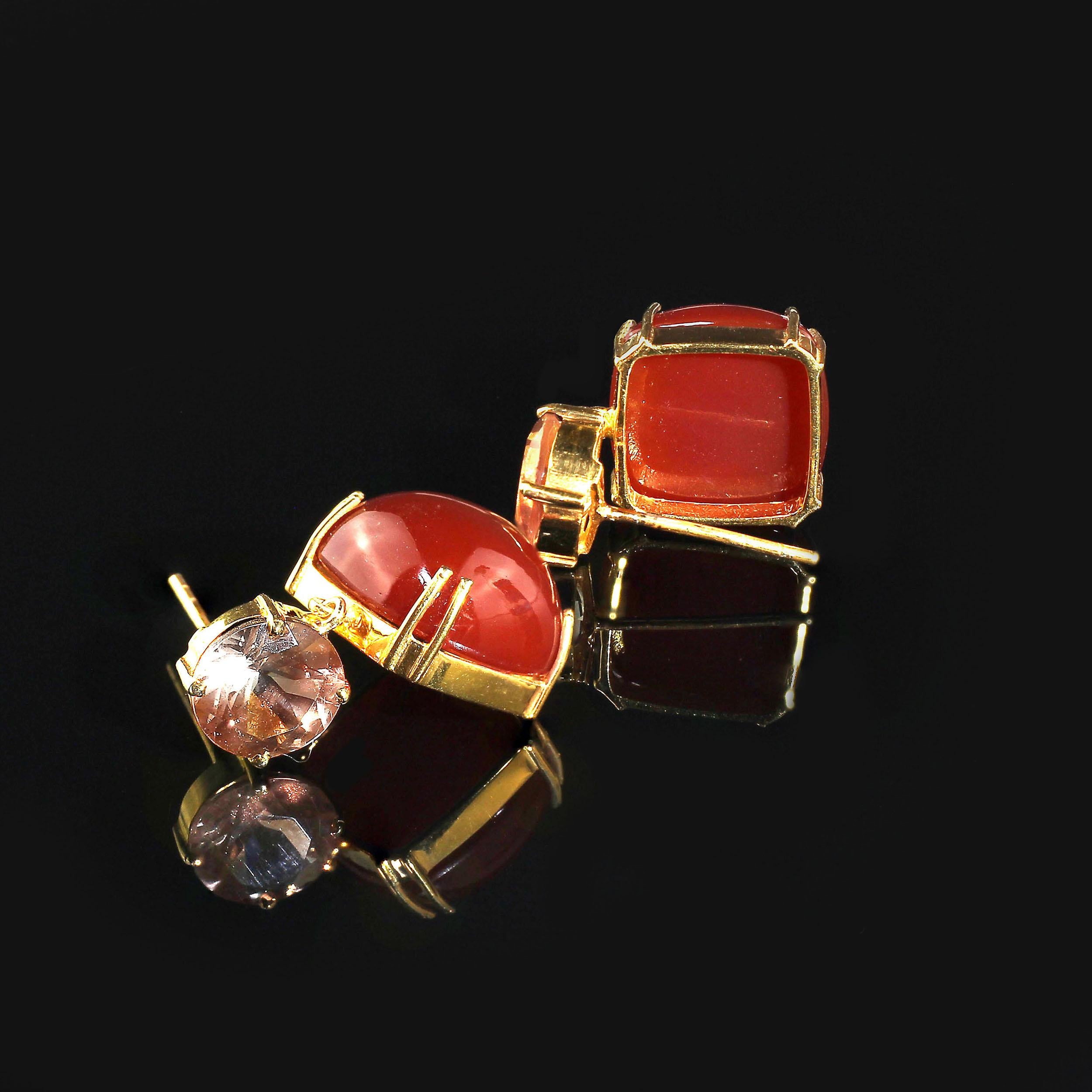 sunstone and carnelian combination