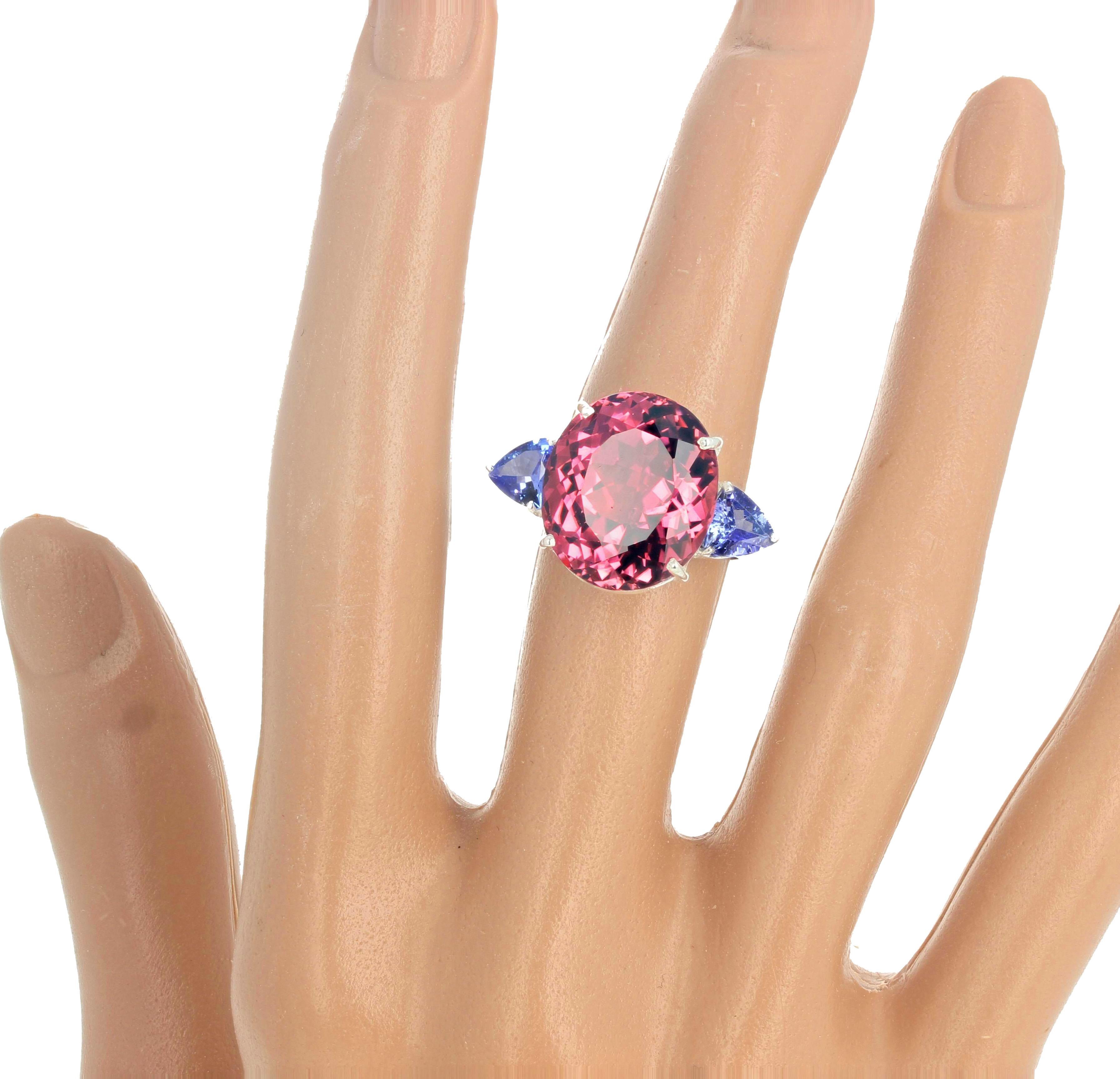 pink tanzanite ring