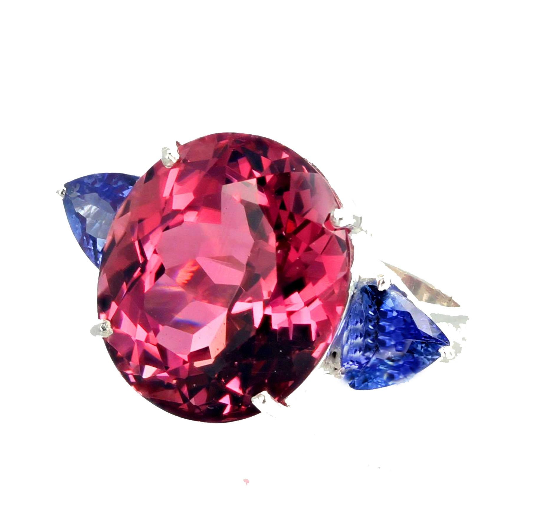 Oval Cut AJD Amazingly Intensely Pink 15.7 Carat 