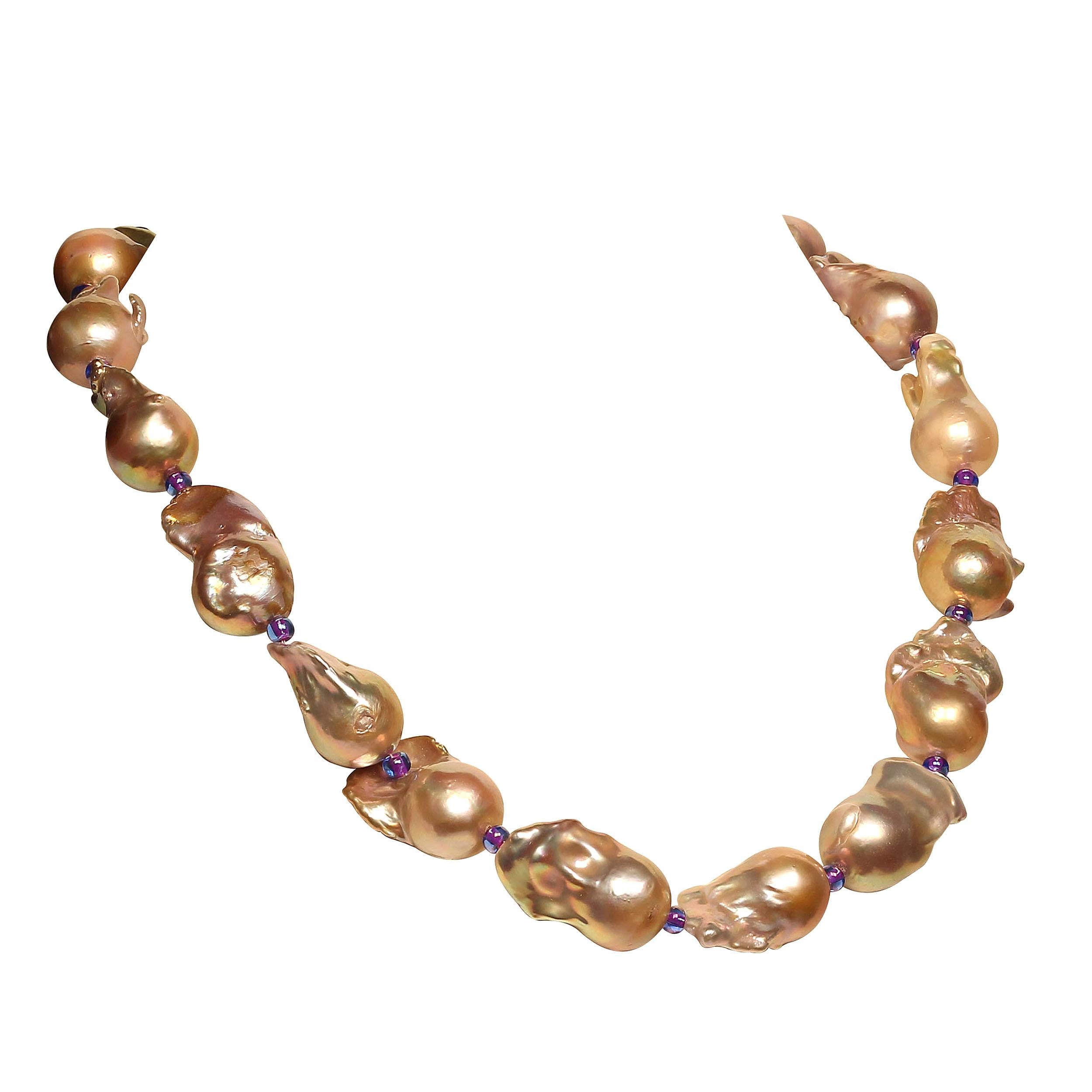 mauve pearl necklace