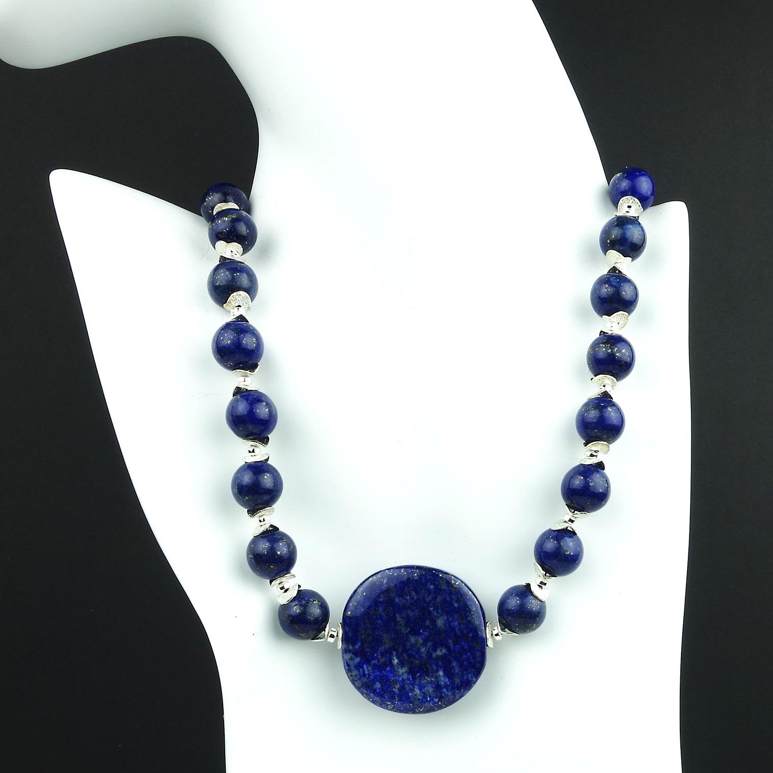 Artisan AJD Lovely Lapis Lazuli Necklace
