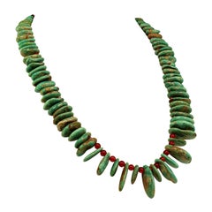 AJD 24 Inch Magnificent Elisa Turquoise Necklace with Gemstone Accents