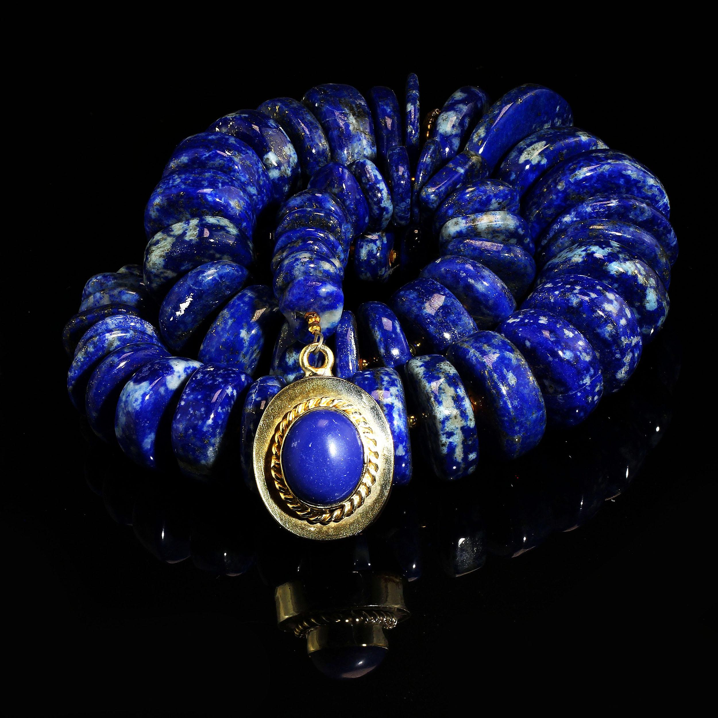 statement lapis lazuli necklace