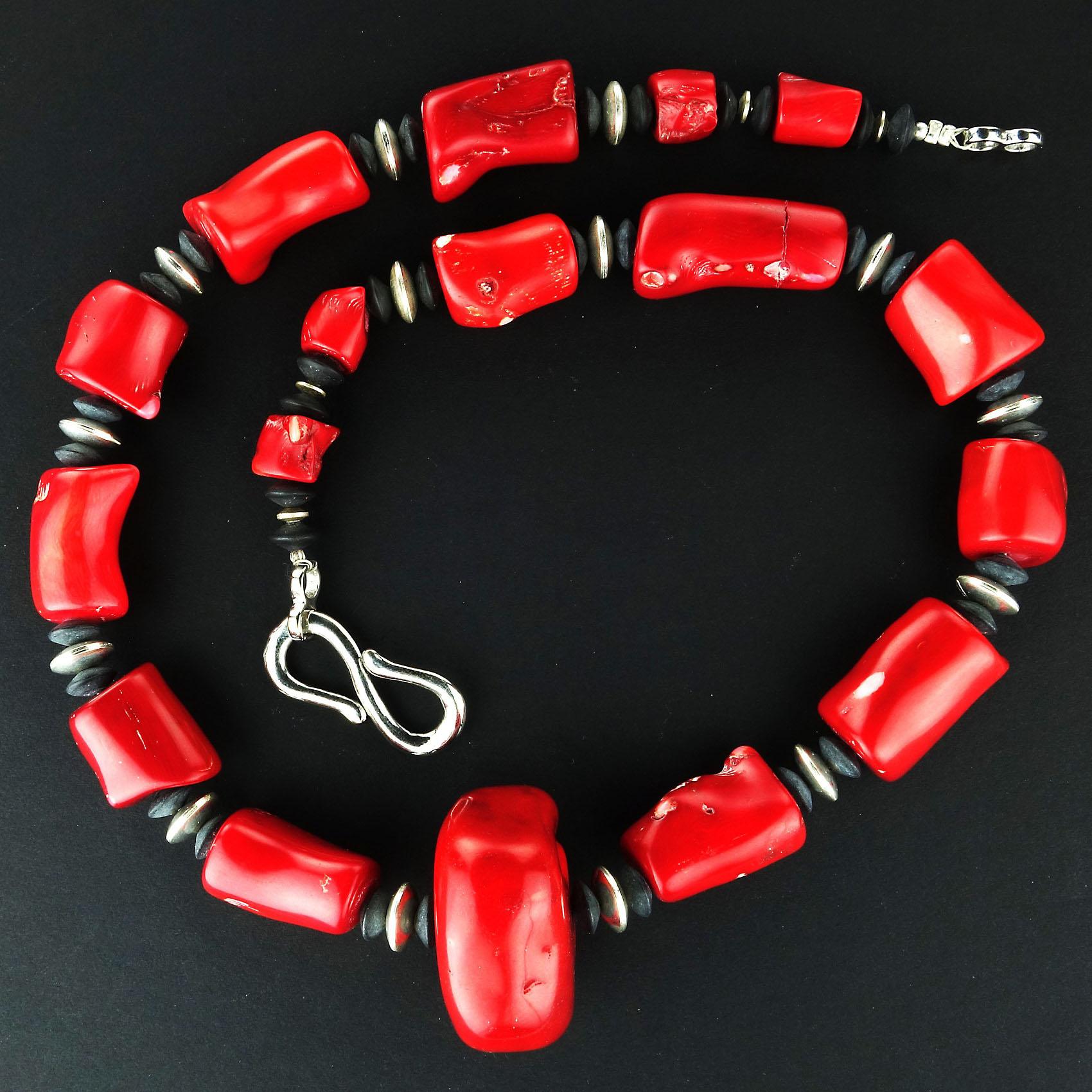 black and red coral