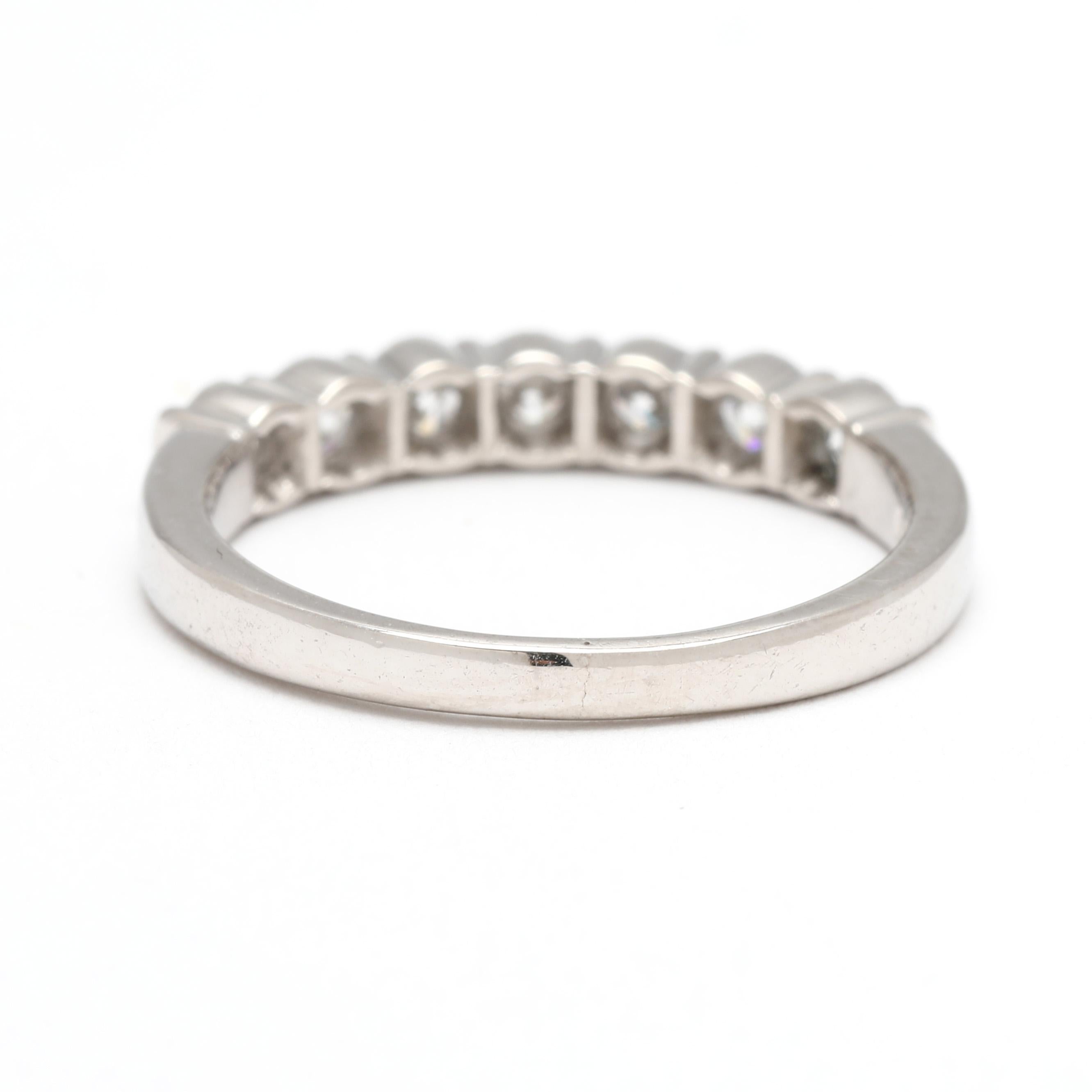 Gemlock .70ctw Diamant-Ring, Platin, Ring Größe 6,25 (Rundschliff) im Angebot