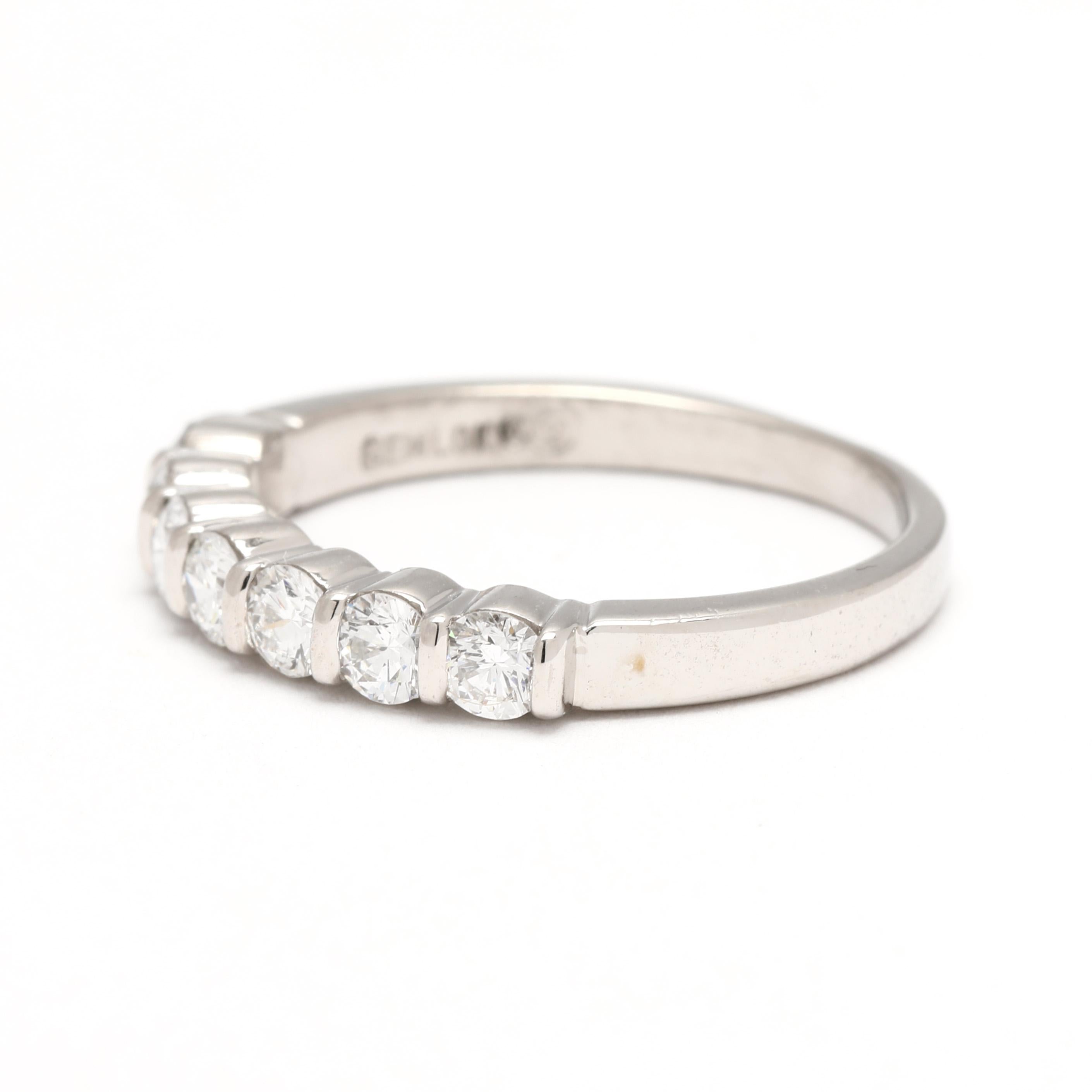 Gemlock .70ctw Diamant-Ring, Platin, Ring Größe 6,25 im Zustand „Gut“ im Angebot in McLeansville, NC