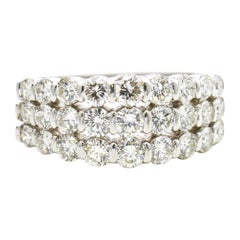 Gemlok 2.00 Carat 18 Karat White Gold Diamond Band Ring Gemlok 2.00 Carat 18 Karat White Gold Diamond Band Ring